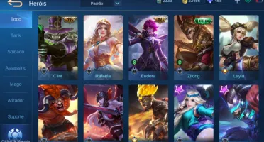 Vendo conta Mobile Legends com 50 Heroe +44 skins + 450 Dima