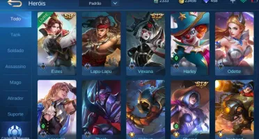 Vendo conta Mobile Legends com 50 Heroe +44 skins + 450 Dima