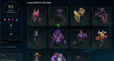 Vendo Conta LoL 427 Skins - Unranked
