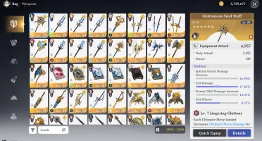 Conta The Seven Deadly Sins: Origin Merlin P10 + skins