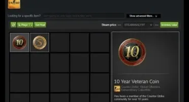 CONTA ANTIGA STEAM 17 ANOS MEDALHAS 5 E 10 ANOS DE SERVIÇO