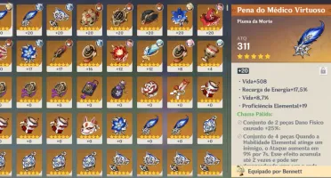 CONTA GENSHIN AR51 5 PERSONAGENS 5* - LEIA A DESCRIÇÃO!!!