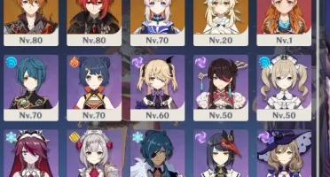 CONTA GENSHIN AR51 5 PERSONAGENS 5* - LEIA A DESCRIÇÃO!!!