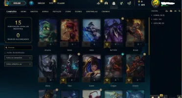 Conta League Of Legends Prata Lvl 33