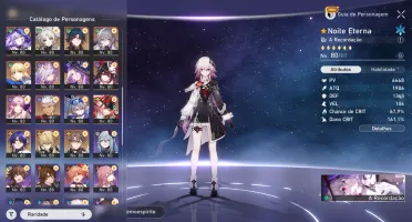 Conta Honkai: Star Rail - 36 5Stars chars+35 5Stars LC+ ZZZ