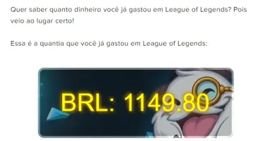 VENDO CONTA DE LOL/ VALORANT COM MAIS DE 1600 REIAS GASTOS