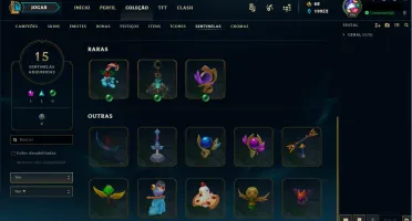 CONTA MUITO TOP - FULL CHAMP, GOLD IV, 87 SKINS. VEM CONFERI