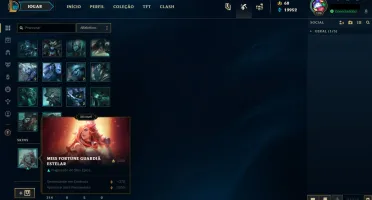 CONTA MUITO TOP - FULL CHAMP, GOLD IV, 87 SKINS. VEM CONFERI