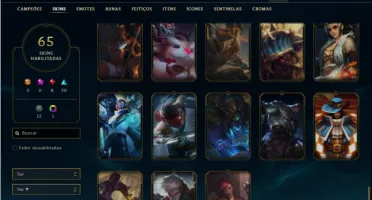Conta prata 4 com 130 Champs e 65 Skins