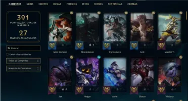 Conta prata 4 com 130 Champs e 65 Skins