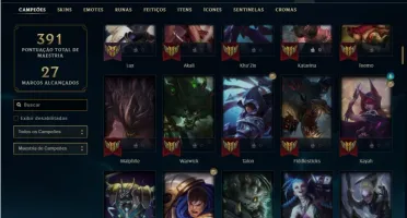 Conta prata 4 com 130 Champs e 65 Skins