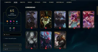 Conta prata 4 com 130 Champs e 65 Skins
