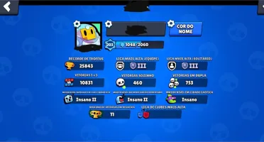 Conta Brawl Stars 25k+ Troféus 53/54 brawlers