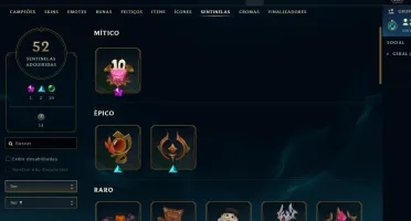 Conta LOL 326 Skins, Level 457 (R$1 por skin!!)