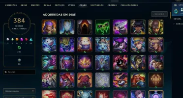 Conta LOL 326 Skins, Level 457 (R$1 por skin!!)