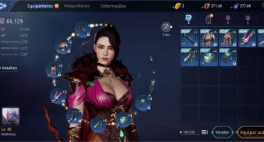 VENDO CONTA MIR4, SA61,66k Power,muito material de craft
