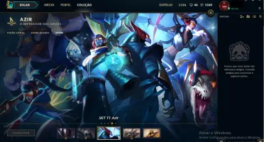 CONNTA PRATA IV COM 44 CHAMPS E 25 SKINS