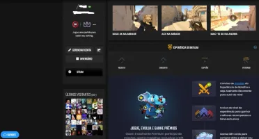 conta gamers club level 20 level 35 steam e varios jogos