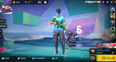 Conta free fire com angelical amarela