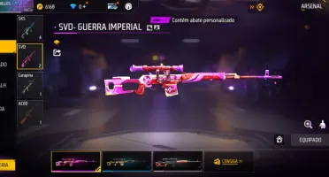 Conta free fire com angelical amarela