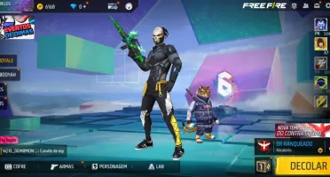 Conta free fire com angelical amarela