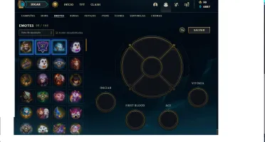Conta LOL Gold Todos CAMPEOES 189 SKINS 1300 R$ Investidos