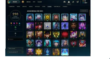 Conta LOL Gold Todos CAMPEOES 189 SKINS 1300 R$ Investidos