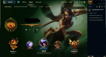 Conta gold 4 com MMR de platina