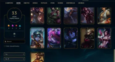 Conta unranked com Corki Ovni e Kayle Juiza + 800 RP