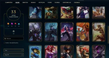 Conta unranked com Corki Ovni e Kayle Juiza + 800 RP