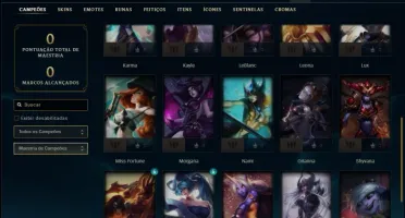 Conta unranked com Corki Ovni e Kayle Juiza + 800 RP