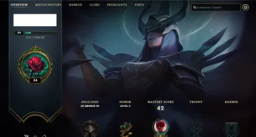 Conta LoL bronze (unranked) Mmr para upar e revender