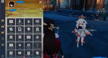 Conta Genshin AR44, 5 personagens limitados + 3 armas T5