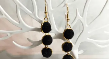 Brincos Artesanais de Pompom