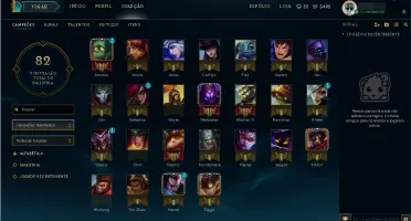 Promoção conta de League of Legends