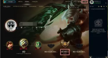 Promoção conta de League of Legends