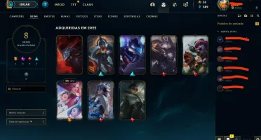 conta platina 60% de winrate com skin ultimate da seraphine