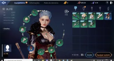 Conta MIR4 nível 40 com Conquista Santuário Sagrado lvl3