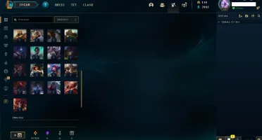 Conta League of Legends +1200 skins