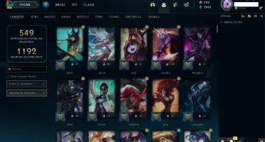 Conta League of Legends +1200 skins