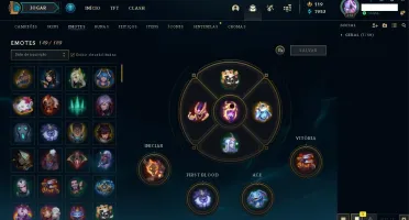Conta League of Legends +1200 skins