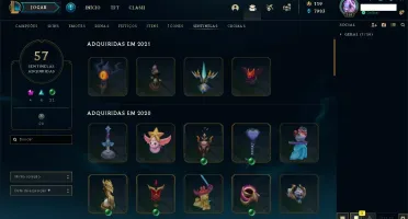 Conta League of Legends +1200 skins