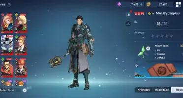 Solo leveling conta lvl 46 com 8 caçadores SSR