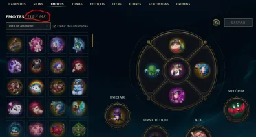 Conta Platina --210 SKINS--110 EMOTES-182 ÍCONES