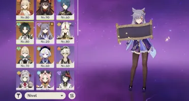 Ar51. Yoimiya + agitação, xiao, hutao, kequing, Jean e qiqi