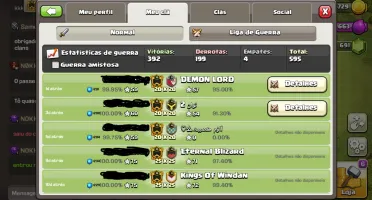 Clã Clash of Clans nível 19