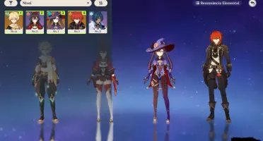 CONTA GENSHIN COM DILUC E AST MONA