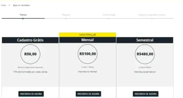 Site Plataforma de Vendas Marketplace Multi Lojas (SaaS)