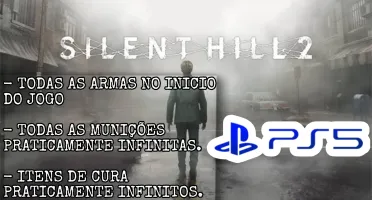 Sillent Hill 2 (PS5) - Armas, munições, itens de cura