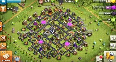 Conta Clash Of Clans Cv 9 Semi Full Barato Promoção!!